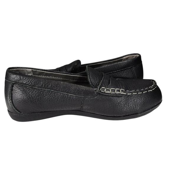 Rockport Works Penny Loafer sz 8 Women Top Shore Leather Slip On Black Steel Toe - Picture 7 of 11